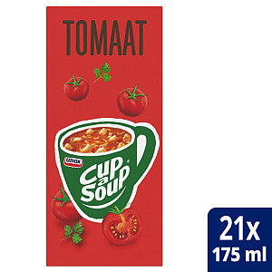 Unox - Cup-a-soup tomaat 175ml | Doos a 21 zak | 4 stuks