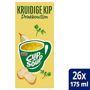 Unox - Cup-a-soup bouillon kruidige kip 175ml | Doos a 26 zak