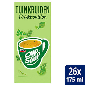Unox-cup-a-Soup Clear Bouillon Garden Herbes 175 ml | Box un sac 26