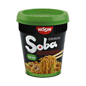Nissin - Noodles nissin soba teriyaki cup | Omdoos a 8 stuk x 1 kop