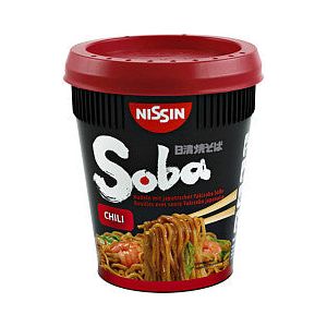 Nissin - Coupe de chili Nissin Soba Nissin | Boîte extérieure un 8 pièces x 1 tasse