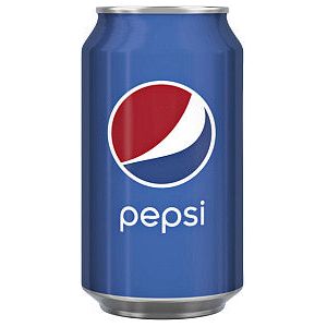 Pepsi - Frisdrank pepsi regular cola blik 330ml | Tray a 24 blik x 330 milliliter