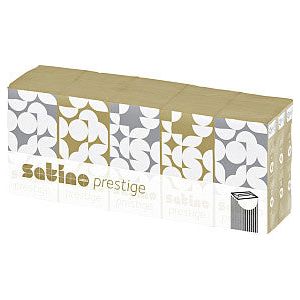 Satino by WEPA - Zakdoek satino prestige 4laags 15x10 wit 113940 | 15 pak | 15 stuks