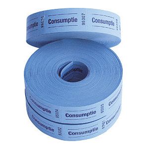 Combicraft - Consumptiebon combicraft 57x30mm 2zijdig blauw | Set a 2 stuk | 30 stuks