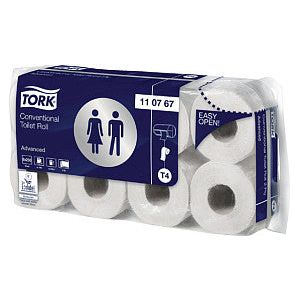Tork - Toiletpapier t4 advanced 2laags wit 110767 | Doos a 64 rol