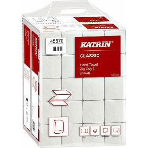 Katrin - Handdoek katrin z-vouw 2lgs 23x23cm 20x200st 45570 | Doos a 4000 stuk