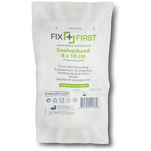 FixFirst - Snelverband fixfirst gerold 8x10cm | Pak a 10 stuk