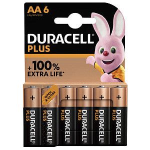 Duracell - Batterie Duracell plus AA 6st | Blister un 6 pièces
