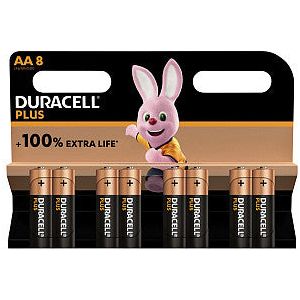 Duracell - Batterie Duracell plus AA 8st | Blasen Sie ein 8 -Stück | 24 Stücke