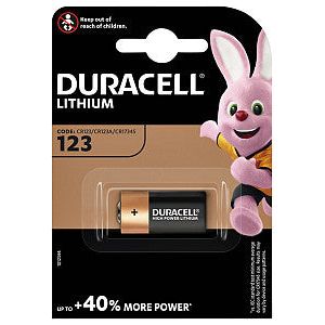 Duracell - Batterij duracell 123 lithium | Blister a 1 stuk | 10 stuks