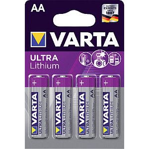 Varta - Batterij aa ultra lithium | Blister a 4 stuk | 10 stuks