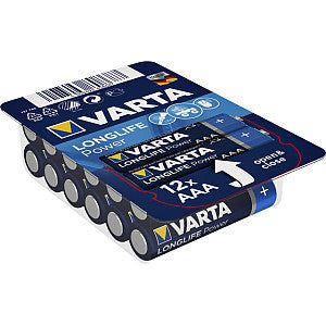 Batterie Varta Longlife Power grosse boîte 12xAAA | 24 pièces