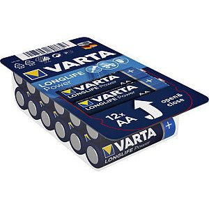 Batterie Varta Longlife Power grande boîte 12xAA | 24 pièces