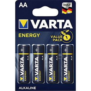 Varta - Batterij energy aa | Blister a 4 stuk