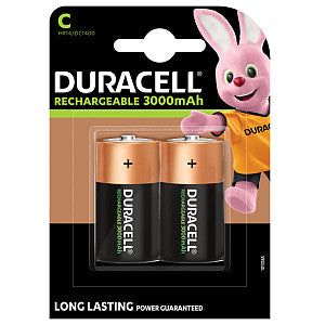 Batterie rechargeable Duracell 2xC 3000mAh Plus