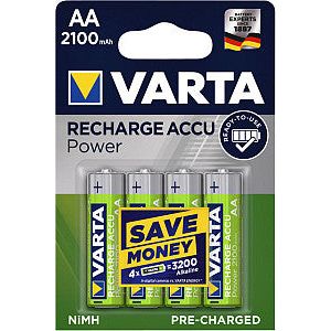 Varta - Batterij oplaadbaar aa 2100mah r2use | Blister a 4 stuk