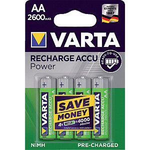 Varta - Batterij oplaadbaar aa hr6 2600mah ready2use | Blister a 4 stuk