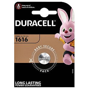 Duracell - Batterij duracell 1616 lithium | 1 stuk | 10 stuks