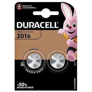 Duracell - Batterij duracell 2016 lithium 2pck | Blister a 2 stuk
