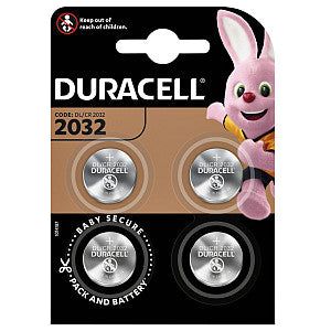 Duracell - Batterij duracell 2032 lithium 4pack | Blister a 4 stuk
