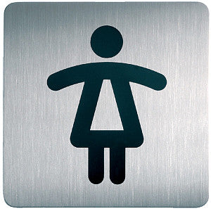 Durable - Infobord pictogram durable vierkant wc dames 150mm | 1 stuk