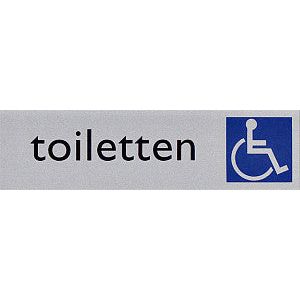 Posta - Infobord posta pictogram toilet rolstoel | 1 stuk