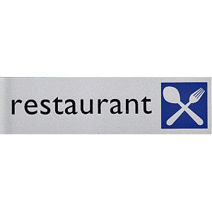 Posta - Infobord posta pictogram restaurant | 1 stuk
