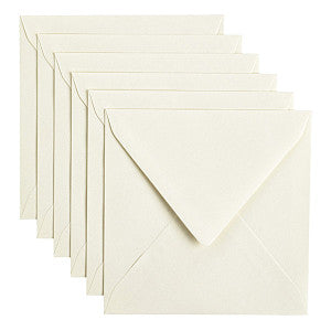 Papicolor - Umschlag Papicolor 140x140mm Karnation Weiß | Sich ein 6 -Stück schnappen