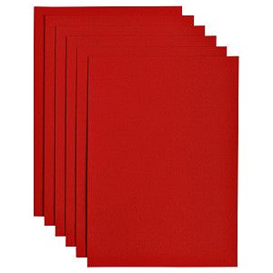 Papicolor - Kopieerpapier papicolor a4 200gr rood | Pak a 6 vel