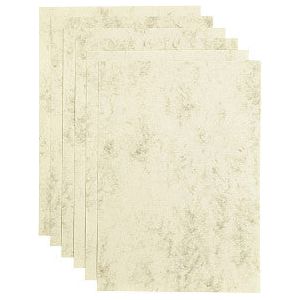 Papicolor - Kopieerpapier papicolor a4 90gr marble ivoor | Pak a 12 vel