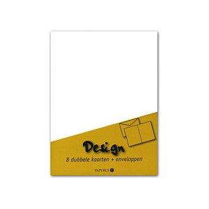 Papyrus - Double carte Papyrus Envelpack C6 114x162mm blanc | Ompoot un ensemble de 10 pack x 8