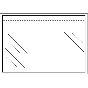 Enveloppe de liste de colisage CleverPack autocollant blanc 230x155mm 100pcs