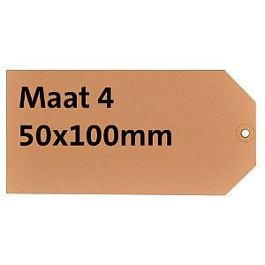 HF2 - Label hf2 nr4 50x100mm karton 200gr chamois | Doos a 1000 stuk