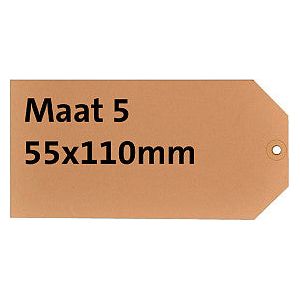 HF2 - Label karton nr5 200gr 55x110mm chamois 1000 stuks