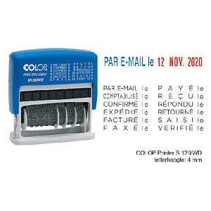 Colop-word-Date Stamp Colop 120 Mini-Info Dater Frans | 1 pièce