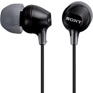 Sony - Plugs d'oreille Ex15LP Black | Blister une pièce 1 | 6 morceaux