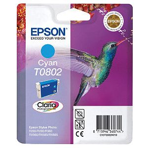 Epson - Inktcartridge epson t0802 blauw | 1 stuk