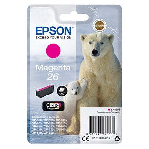 Epson - Inktcartridge epson 26 t2613 rood | Blister a 1 stuk