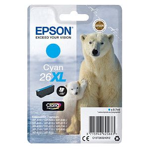Epson - Inktcartridge epson 26xl t2632 blauw | Blister a 1 stuk