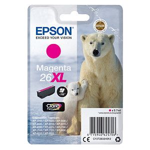 EPSON - Inkcartridge EPSON 26XL T2633 Red | Blister un 1 morceau