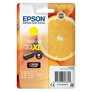 EPSON - Inkcartridge EPSON 33XL T3364 Jaune | Blister un 1 morceau