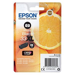 EPSON - Inkcartridge Epson 33xl T3361 Photo Black | Blister un 1 morceau