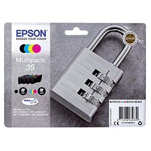 Epson - Inktcartridge epson 35 t3586 zwart + 3 kleuren | Blister a 1 stuk