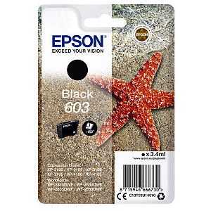 Epson - Inktcartridge epson 603 t03u1 zwart | Blister a 1 stuk