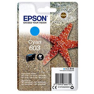 Epson - Inktcartridge epson 603 t03u2 blauw | Blister a 1 stuk | 10 stuks