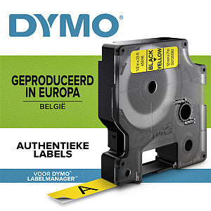 Dymo - Labele dymo labelmanager d1 polyester 12mm geel | 1 stuk | 5 stuks