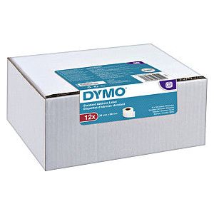 Dymo - Etiket LabelWriter adressering 28x89mm 12 rollen á 130 stuks wit