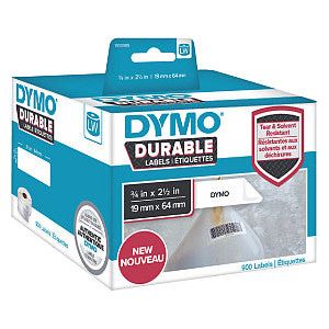 Dymo - Etiket dymo labelwriter industrieel 19x64 2st wit | Doos a 2 rol