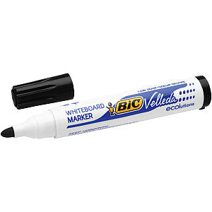 Bic - Viltstift bic 1701 whiteboard rond l zwart  | 12 stuks