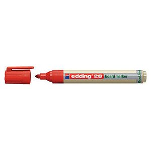 Edding Ecoline - Viltstift edding 28 whiteboard Ecoline rond 1.5-3mm rood